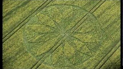 Crop circles 2012: Hill Barn near East Kennett, Wiltshire, UK 15 April
