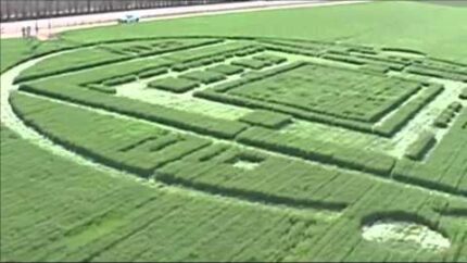 USA CROP CIRCLES, GIANT CROP CIRCLES POPPED UP IN CALIFORNIA