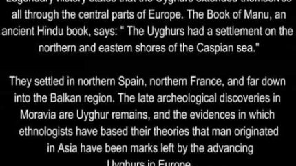 Great Uyghur Empire (Lost continent of Mu, History of Uyghurs/Lemurians)
