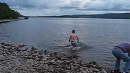 Loch Ness Monster attacks swimmer in Loch Ness. Don’t bother, just a waste of time.