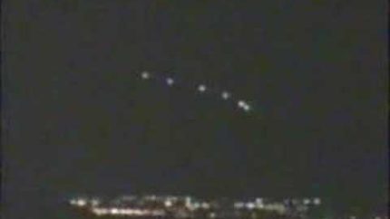The famous Phoenix lights UFO sighting incident