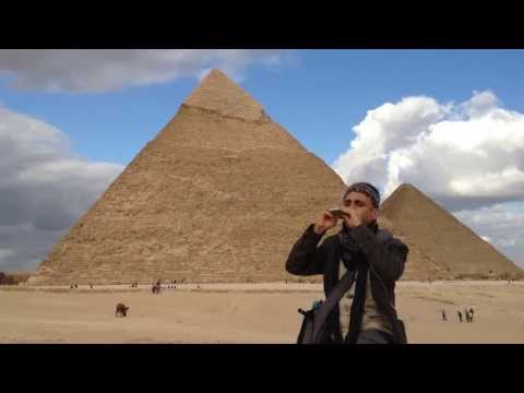 Songbird iPhone App at the Great Pyramid of Egypt