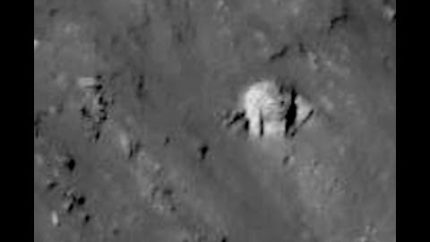Alien Structure In Crater On Moons Surface, UFO Sighting Daily News.