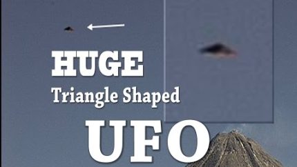 [Alien Observers] UFO Sightings Huge Triangle Shaped UFO Over Volcano 2015!