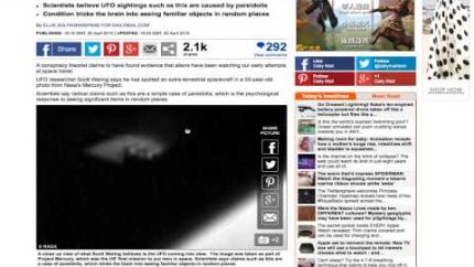UFO Sightings Daily Gets Into News AT UK Daily Mail Newspaper. April 20, 2015.