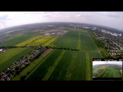 Dji 550 2.8 km flight (with DRAGONLINK) CROP CIRCLES / ALIENS FOUND IN BERLIN