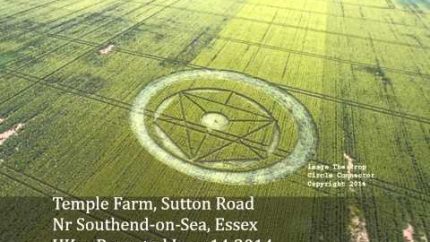 TWO CROP CIRCLES ☼ FRANCE 6/12/14 ☼ Essex UK 6/14/14