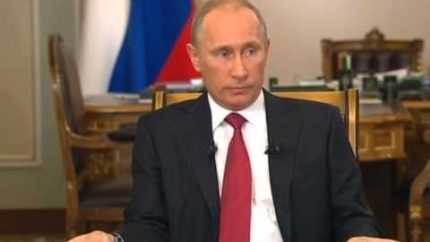 Vladimir Putin Reptilian Devil Demon on Russian TV