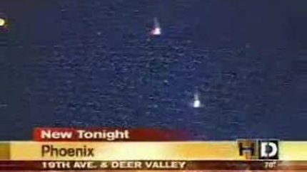 UFO April 21, 2008 Footage Phoenix Red Lights on ABC News