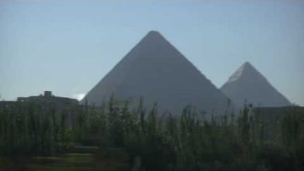 Drive-by of Giza Pyramids