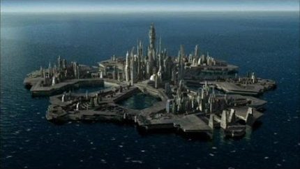 Lost City Of Atlantis, Rising From the Ocean and Leaving Orbit