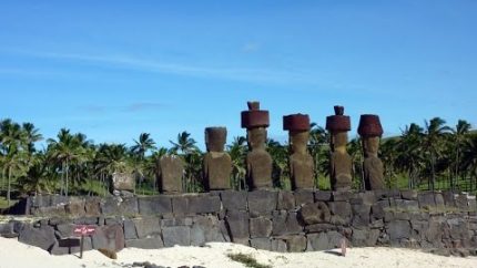 Anakena Beach on Easter Island