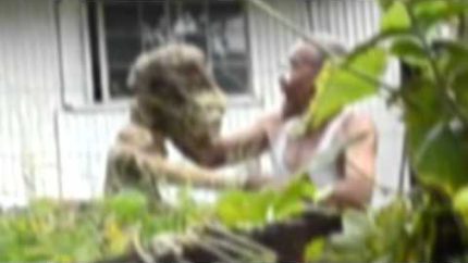 UFO Sightings 80 Year Old Man Attacked by Reptilian shapeshifter or Alien? Hawaii July 13 2012