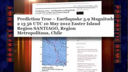 EASTER ISLAND (South Pacific Ocean) 5.9 EARTHQUAKE May 11, 2012. Prediction