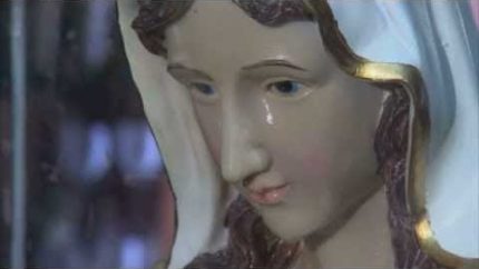 Statue of Virgin Marry Cries Tears of Oil