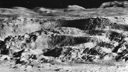 John Lear’s Raw Moon Image – Alien Structures Towers Mining & Lunar Bases