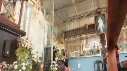 Weeping image of Mary Mediatrix in Leyte : Miracle or man-made? | KMJS