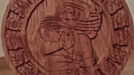 Wooden Mayan Calendar cnc milling / 3D engraving vcarving