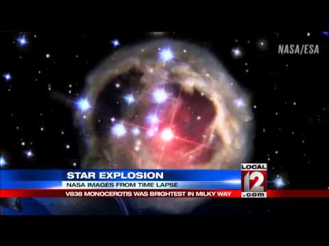 NASA captures star explosion