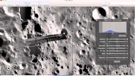 Alien Moon Structure NASA frame #126 of Lunar Orbiter Mission, UFO Sighting News.