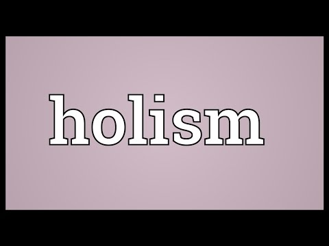 Holism Meaning