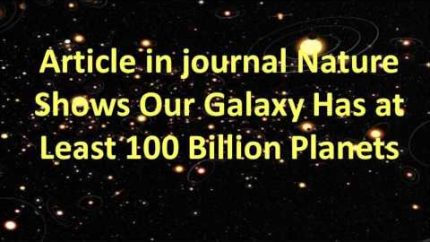 Our Galaxy has at least 100 billion planets