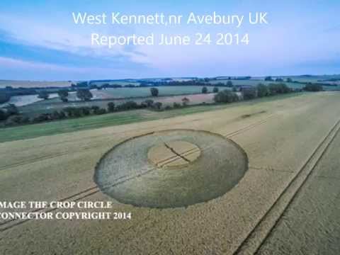TWO UK CROP CIRCLES ☼ West Kennett 6/24/14 ~ The Ridgeway 6/27/14