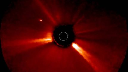 Something is going on near the sun … check this