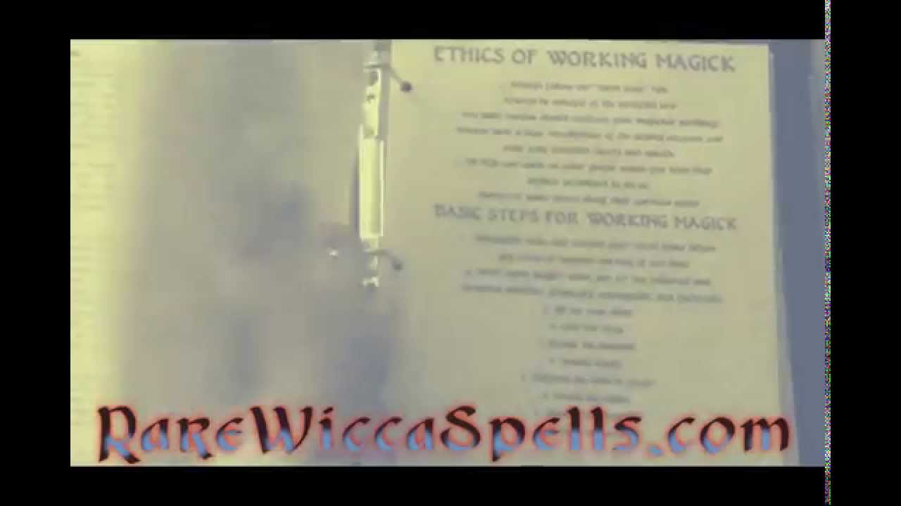 Book of Shadows Full of REAL Wicca Witchcraft Magick Spells & Rituals by Rare Wicca Spells