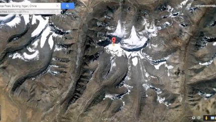 Lord Shiva’s mount kailash view from satellite map in Google Earth
