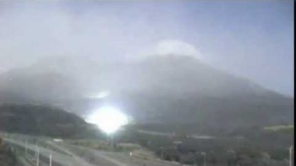 What are these Orbs (Whit lights / UFO’S) doing near Japanese Volcano ??