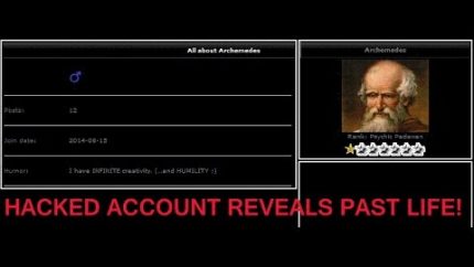 Archimedes Past life revealed by God-manipulated hacker! Reincarnation – TRUE STORY