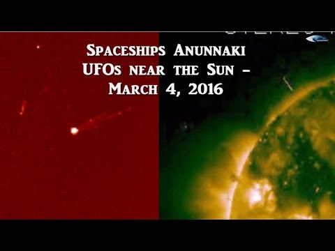Spaceships Anunnaki UFOs near the Sun – March 4, 2016