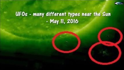 UFOs – many different types near the Sun – May 11, 2016