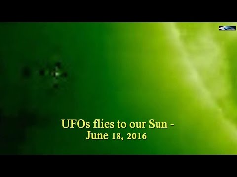 UFOs flies to our Sun – June 18, 2016