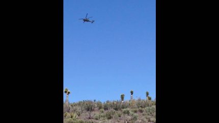 Black Hawk Helicopter Buzzed Tour Group at Front (Line) Gate of Area 51 – FindingUFO
