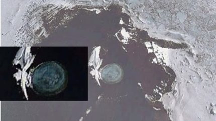 Melting Antarctica Ice Reveals UFO Underwater Base
