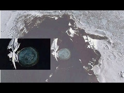 Melting Antarctica Ice Reveals UFO Underwater Base