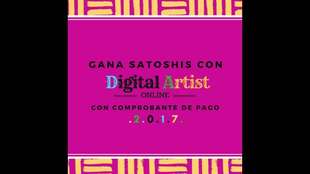 Digital Artist  – Con comprobante de pago / 2017