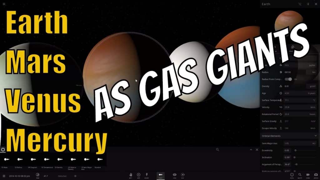What If Terrestrial Planets Turned Into Gas Giants?