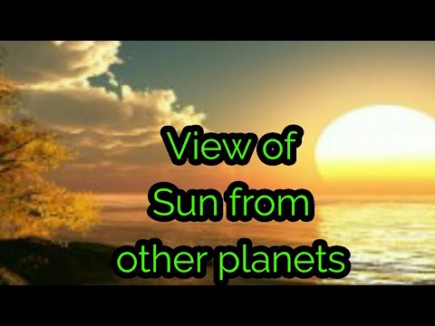 View of sun from other planets | 2017