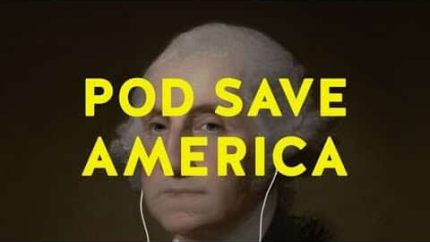 “Conspiracy of Dunces.” | Pod Save America recording stream