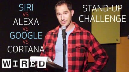 Stand-Up Comedy Using Only Siri, Alexa, Cortana and Google Home | OOO with Brent Rose | WIRED