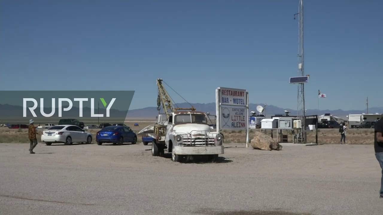 LIVE: Alien enthusiasts gather near Area 51 in Nevada Desert